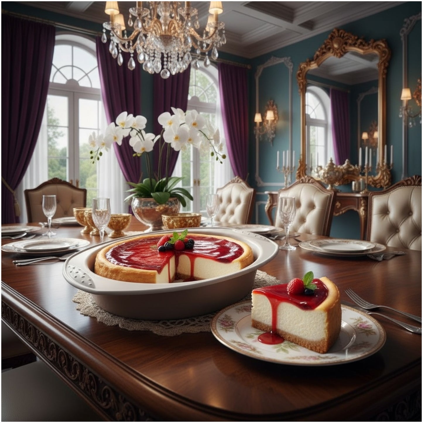 Silicone Baking Mold –21 cm (Premium Oval Bakeware for Cakes & Cheesecakes)