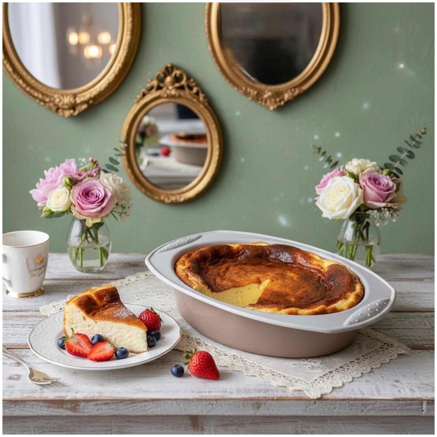 Silicone Baking Mold –21 cm (Premium Oval Bakeware for Cakes & Cheesecakes)