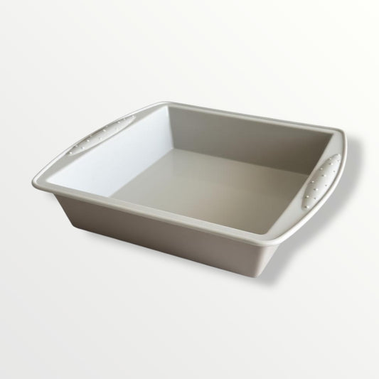Premium Grey Silicone Baking Pan – 26 × 24.5 × 5 cm (Non-Stick & Heat-Resistant)