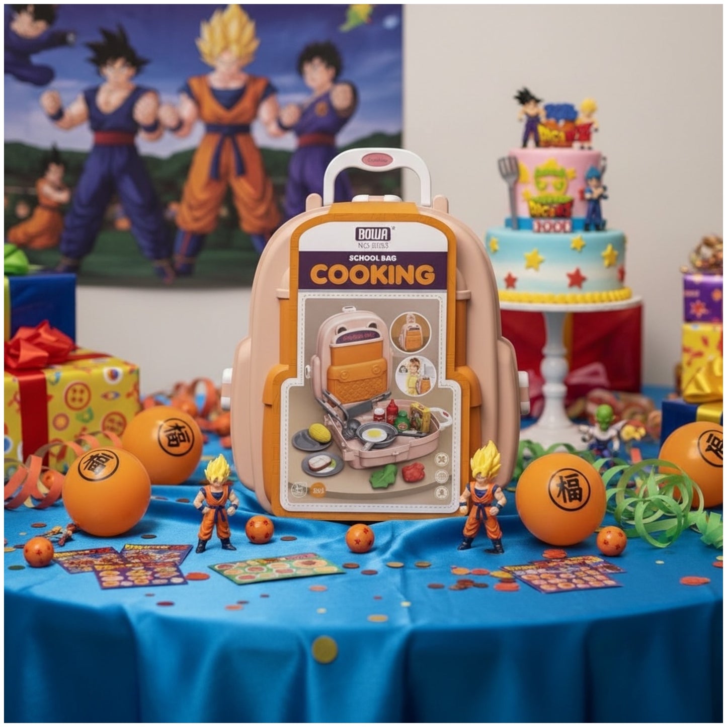 Toy Kids Cooking Backpack Playset – 22-Piece Portable Kitchen Toy for Boys & Girls – Pretend Play Chef Set