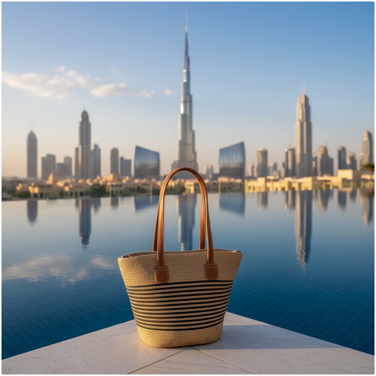 Striped Woven Tote Bag – Stylish, Lightweight and Everyday Luxury