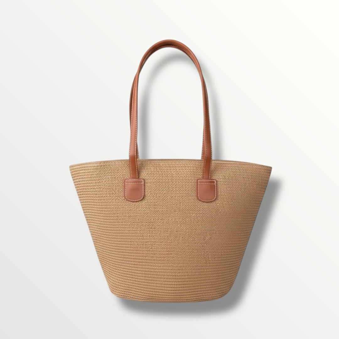 Woven Straw Tote Bag – Large, Lightweight & Elegant Everyday Carry (43 × 29 × 23 cm)