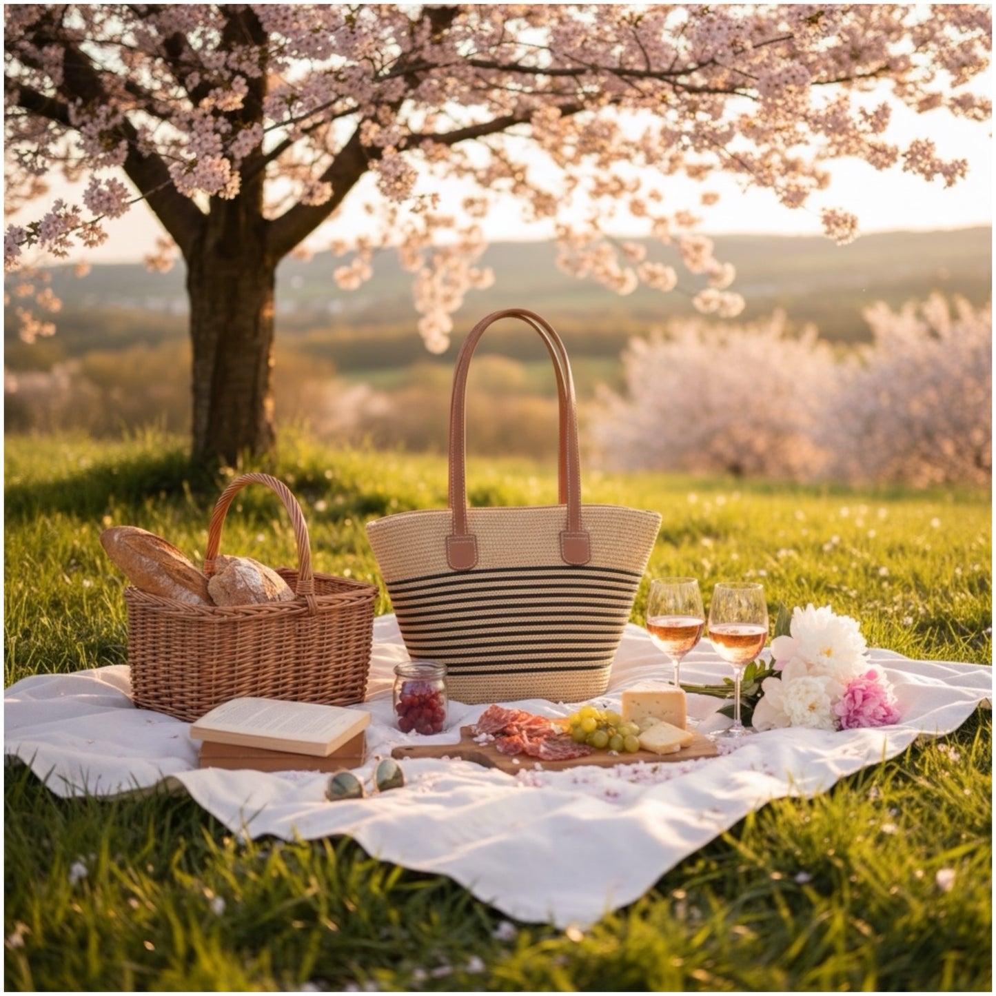 Striped Woven Tote Bag – Stylish, Lightweight and Everyday Luxury