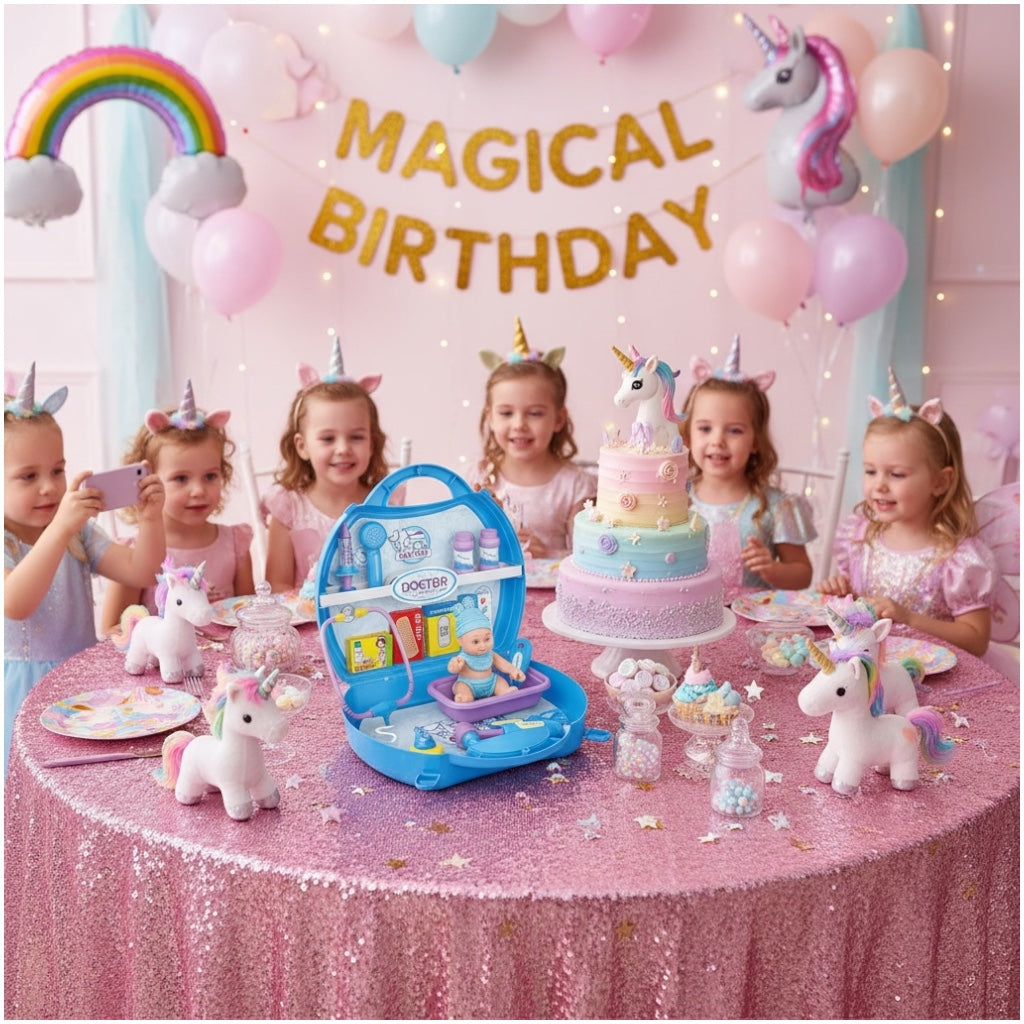 Toy Doctor Medical DIY Set – 21-Piece Play Kit with Baby Doll