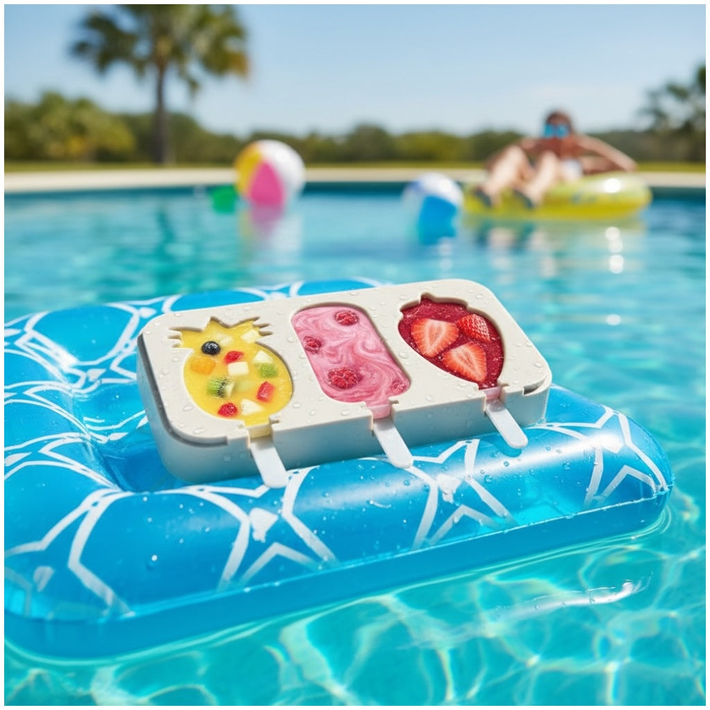 Silicone Ice Pop Mould – Pineapple, Ice-Cream & Strawberry Shape