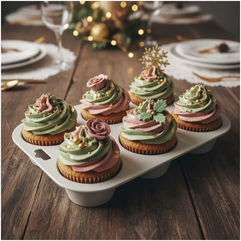 Premium 6-Cavity Muffin and Cupcake Baking Mold – Non-Stick, Easy Release