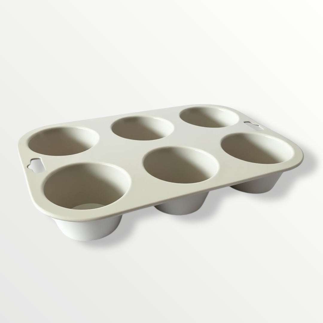 Premium 6-Cavity Muffin and Cupcake Baking Mold – Non-Stick, Easy Release