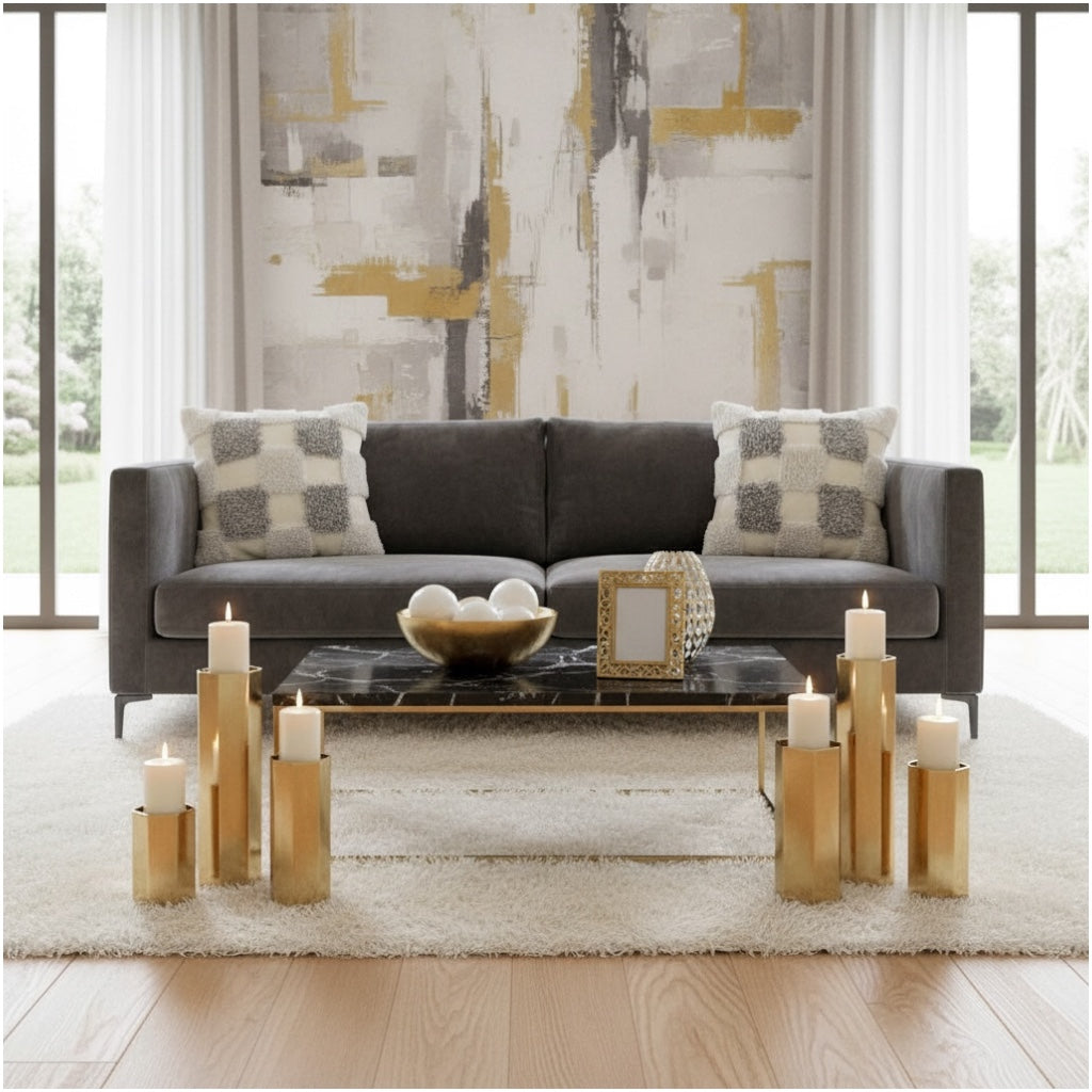 Modern Checkered Tufted Scatter Cushions – 45×45 cm (Set of 2