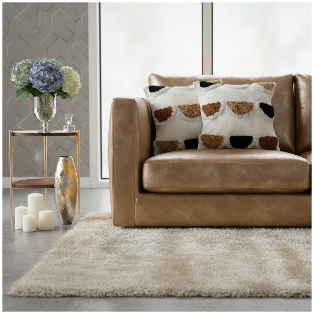 Modern Textured Tufted Scatter Cushions–45×45 cm- Blended Cotton(Set of 2
