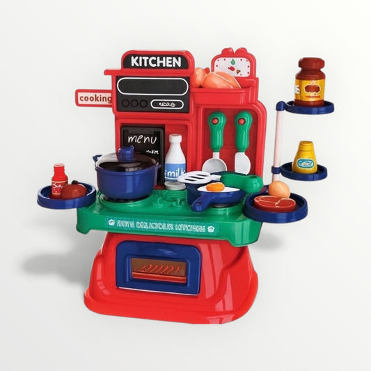 Kids Pretend Play Kitchen Set with Accessories – Interactive Role Play Set