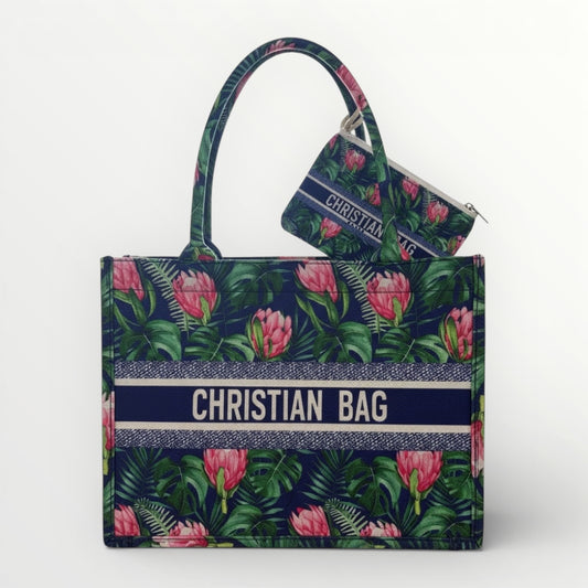 Floral Printed Shopper Tote Bag – Spacious Everyday Carry