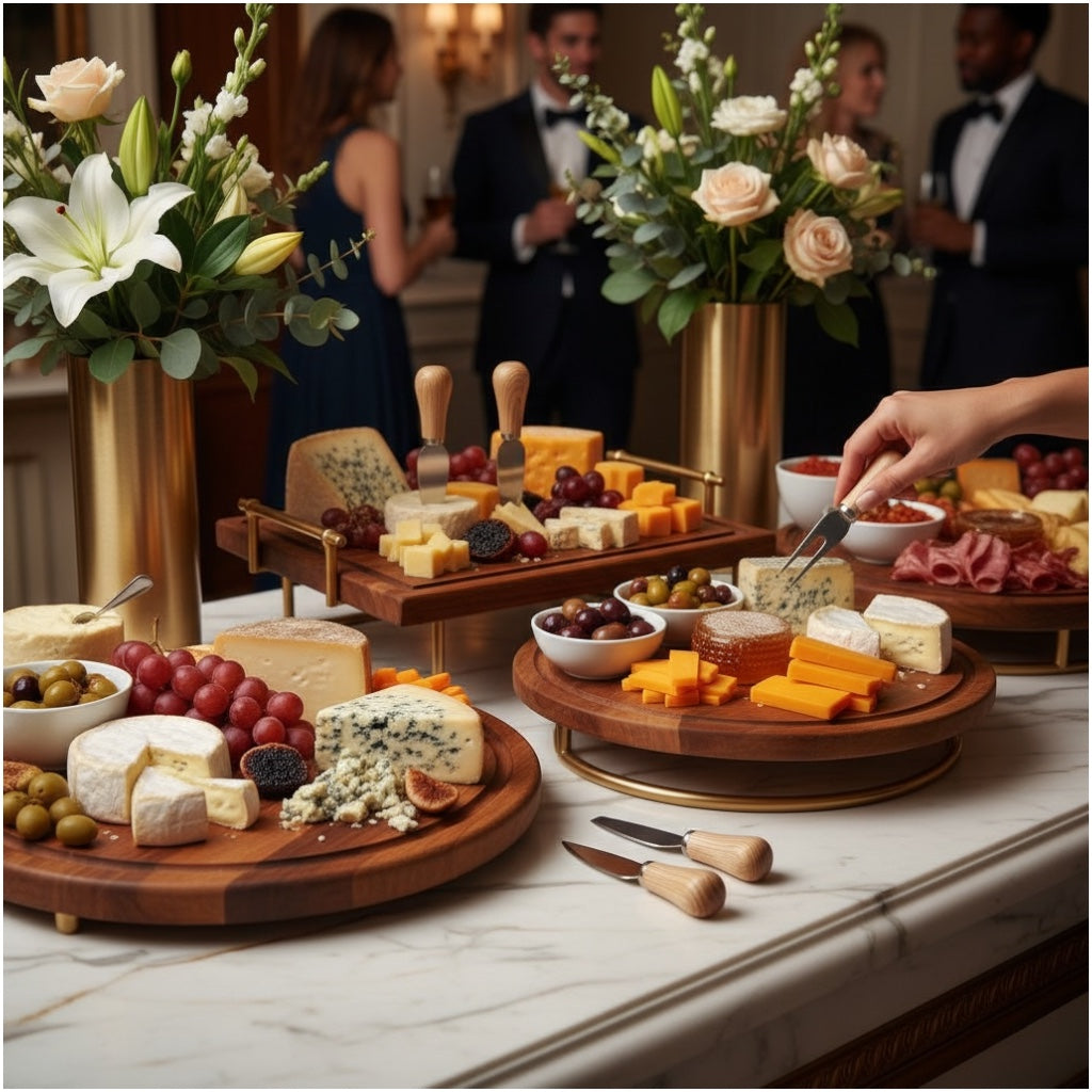 Mini Cheese Knife Set with Wooden Handles – 5-Piece Charcuterie Tools