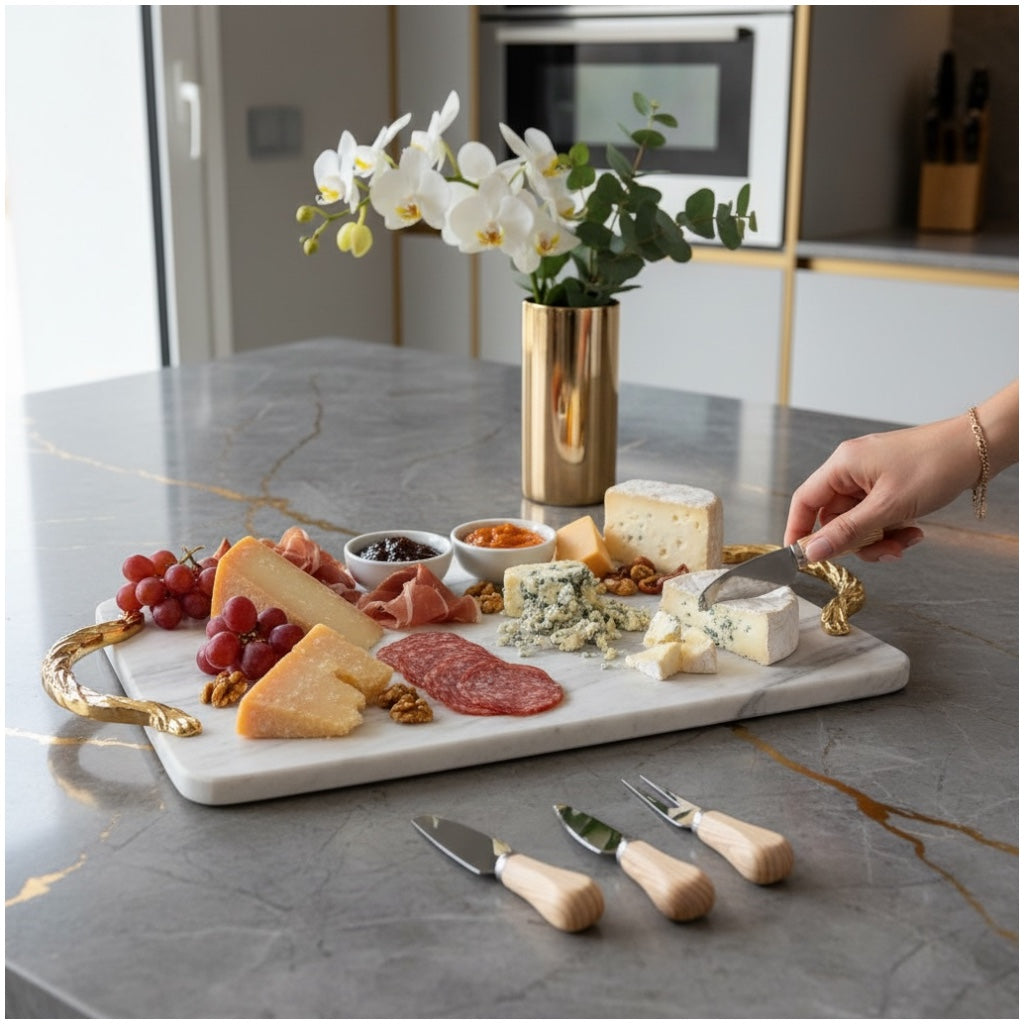 Mini Cheese Knife Set with Wooden Handles – 5-Piece Charcuterie Tools