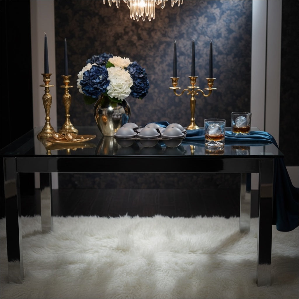 6-Cavity Hockey Ball Ice Cube Tray – Silicone Ice Mould