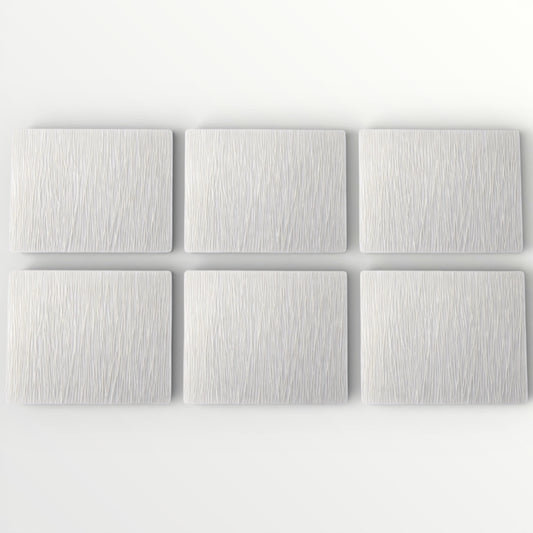 Elegant Cream Translucent Double Sided Dining Placemats (Set of 6