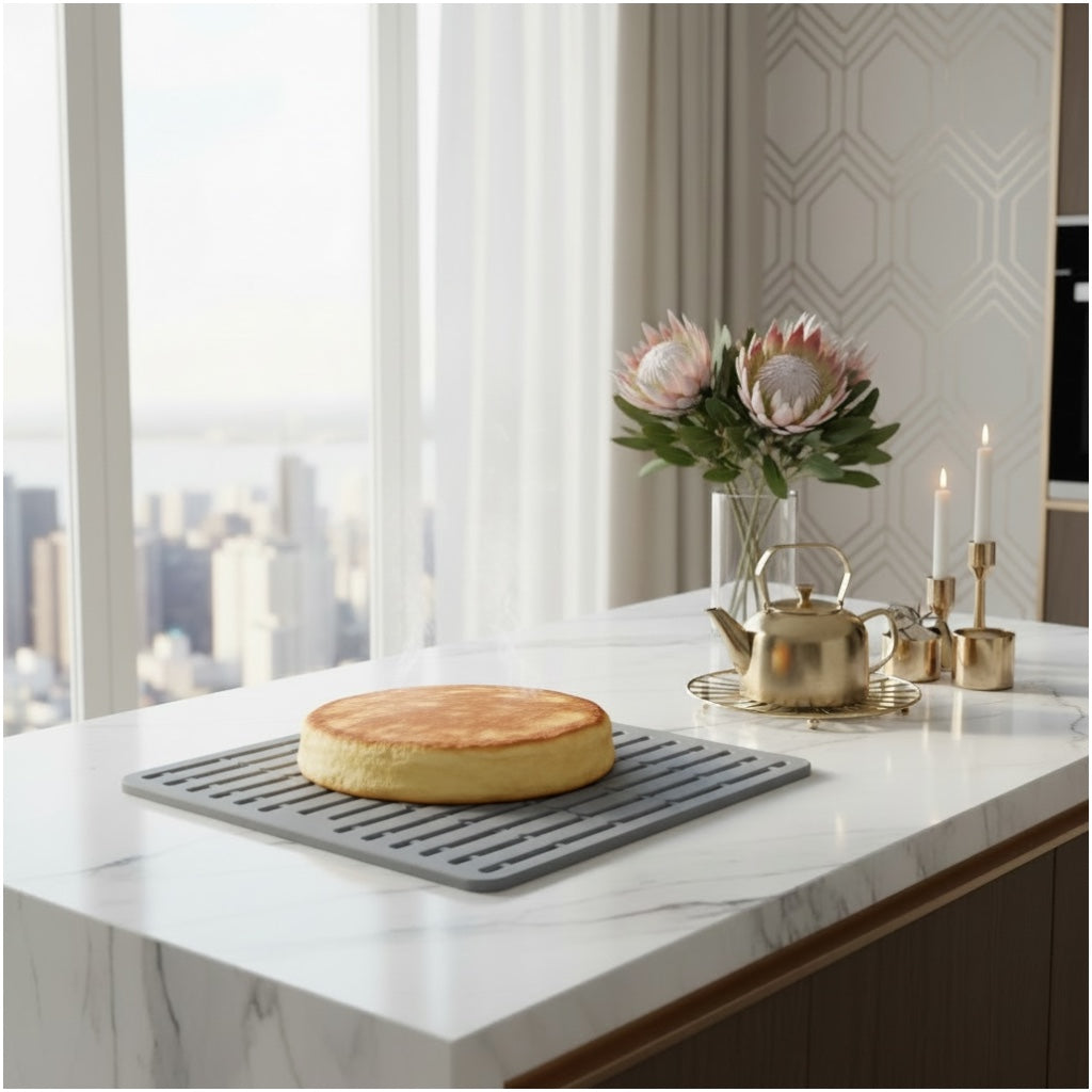 Multi Purpose Silicone Drying Mat For Kitchen Countertops And Sinks