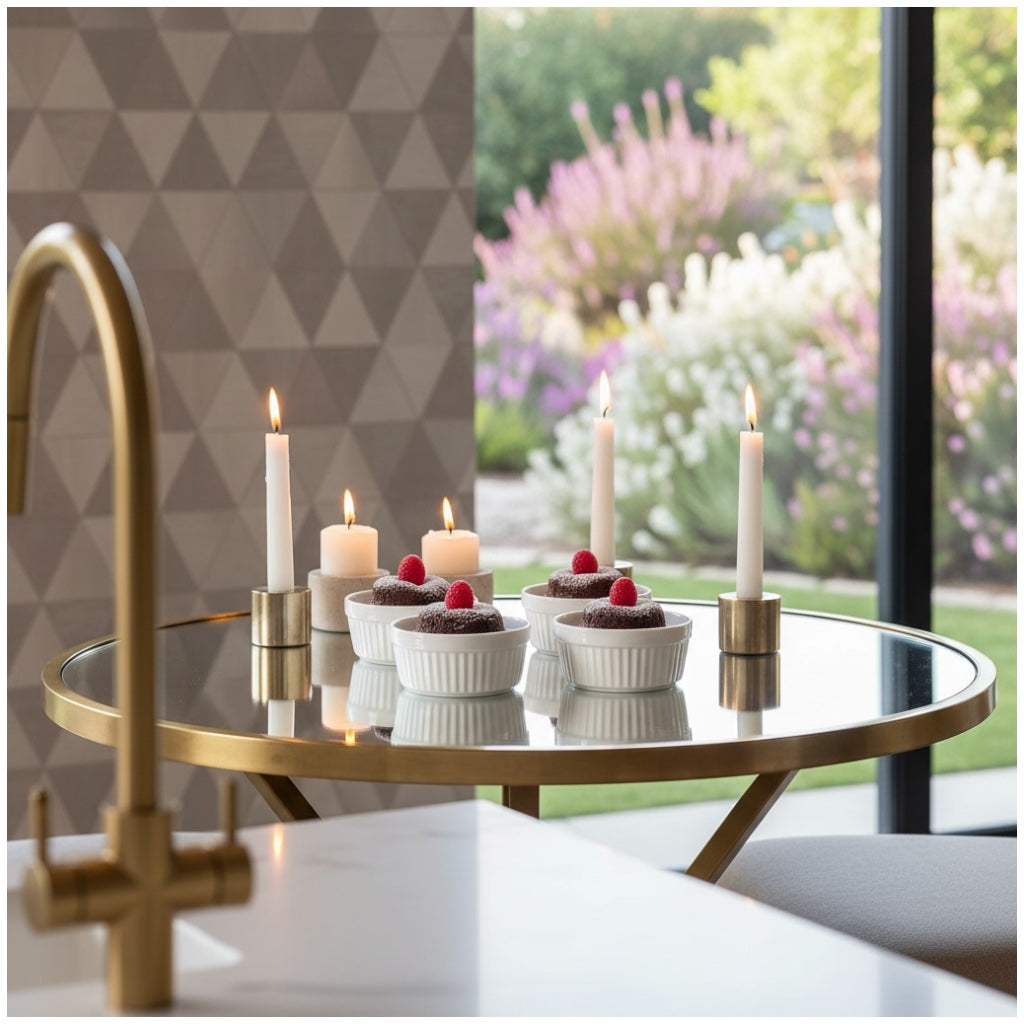 Beautiful Porcelain Dessert Ramekins Set of 4 – 160ml White Bowls