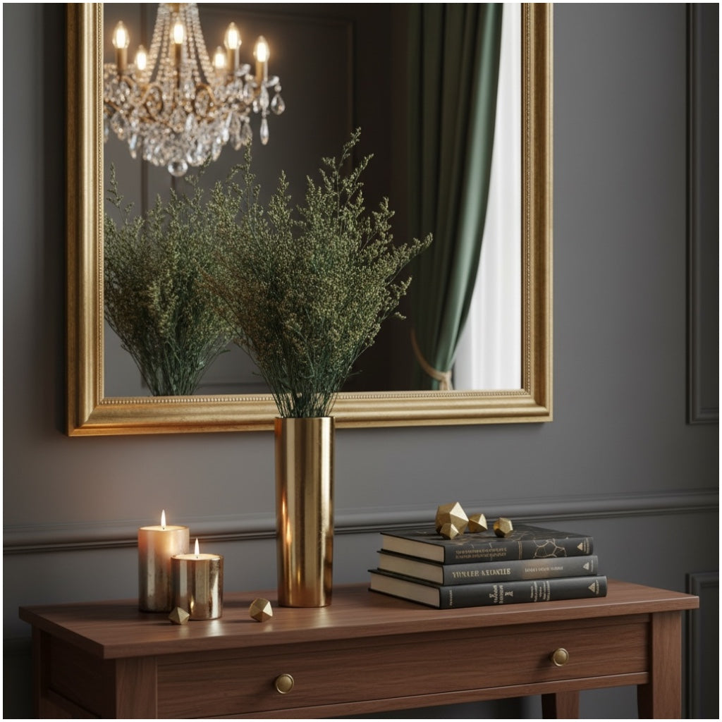 Real Preserved Elegant Caspia Stems -Dried Natural Floral Decor 70cm