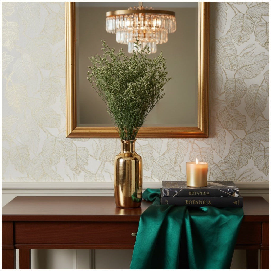 Real Preserved Elegant Caspia Stems -Dried Natural Floral Decor 70cm