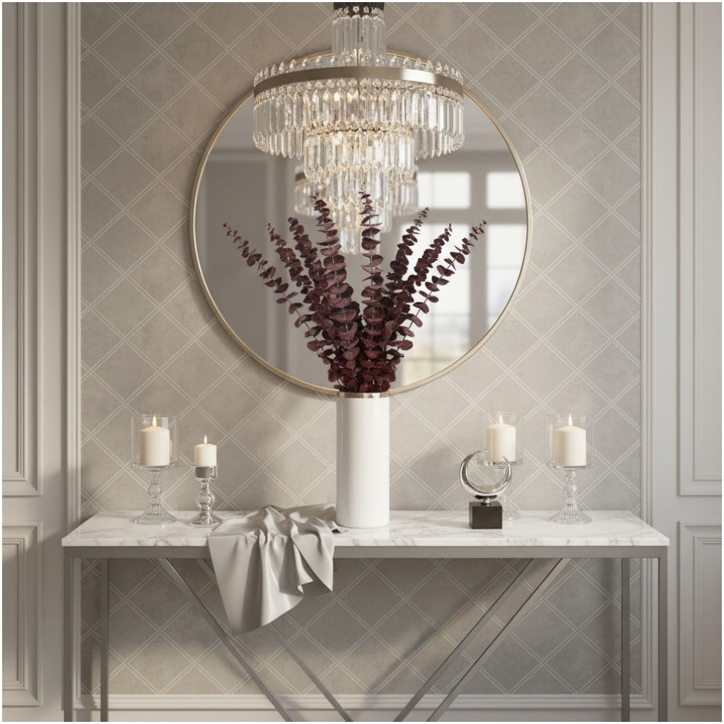 Elegant Burgundy Preserved Eucalyptus Stems – Modern Statement Déco