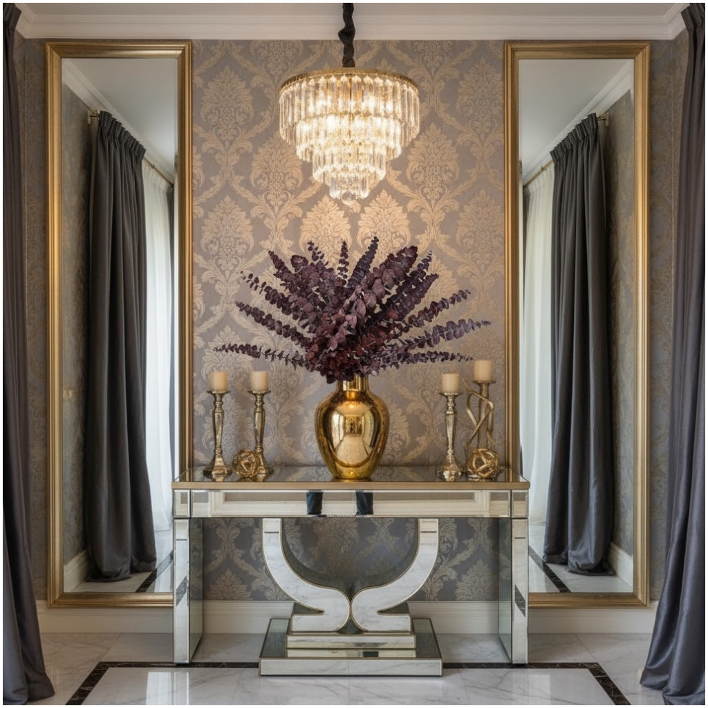 Elegant Burgundy Preserved Eucalyptus Stems – Modern Statement Déco