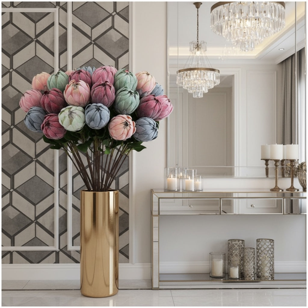 Protea Statement Bouquet – Luxury High End 12-Stem Decorative Arrangement
