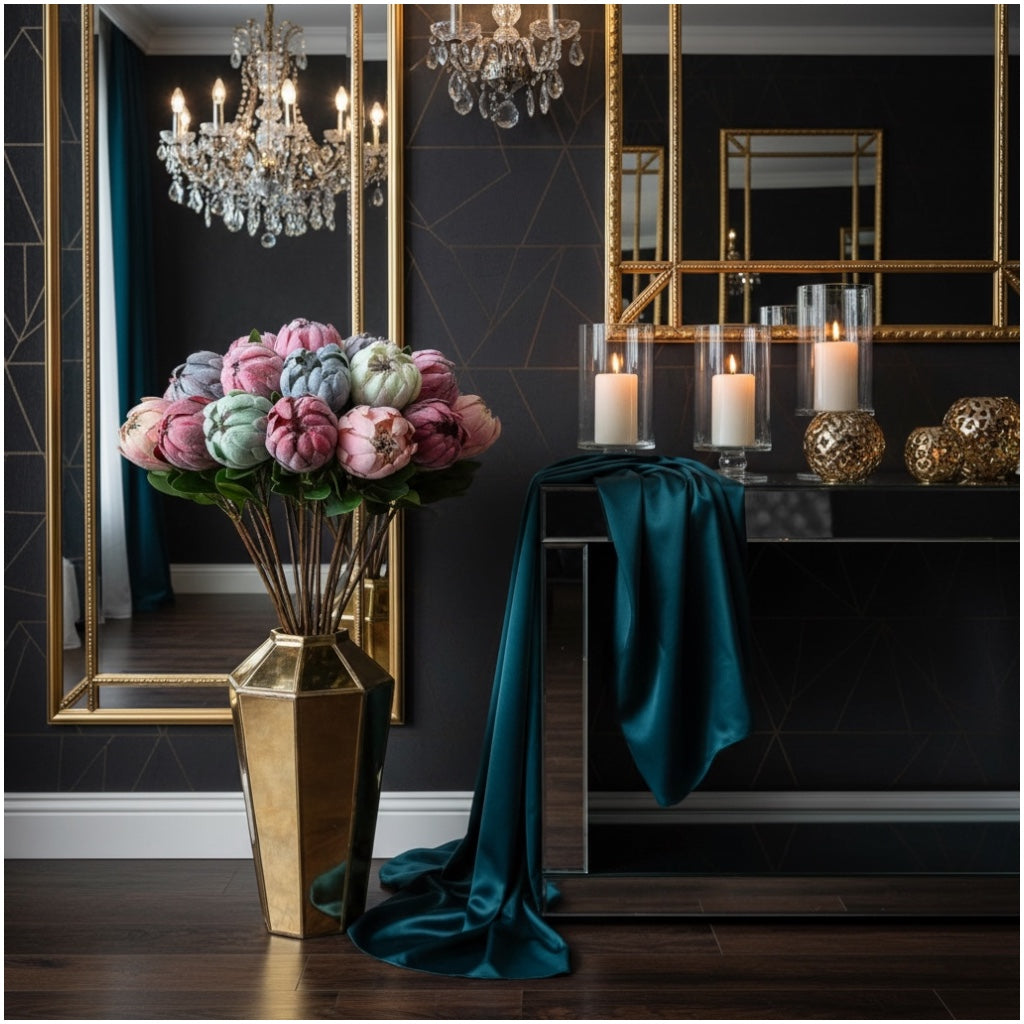 Protea Statement Bouquet – Luxury High End 12-Stem Decorative Arrangement
