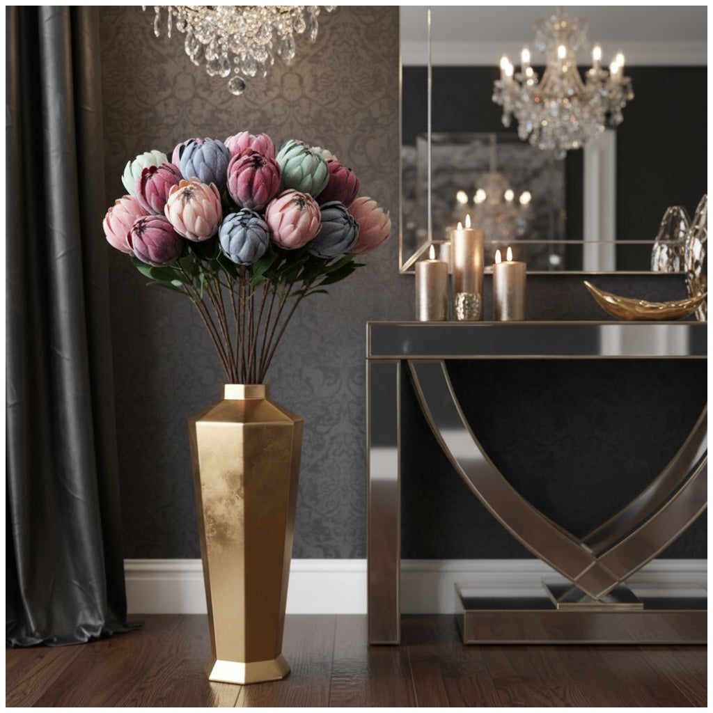 Protea Statement Bouquet – Luxury High End 12-Stem Decorative Arrangement