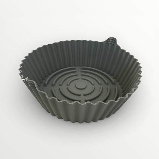 Essential Food Grade Silicone Air Fryer Liner –20cm Reusable Liner (Grey)