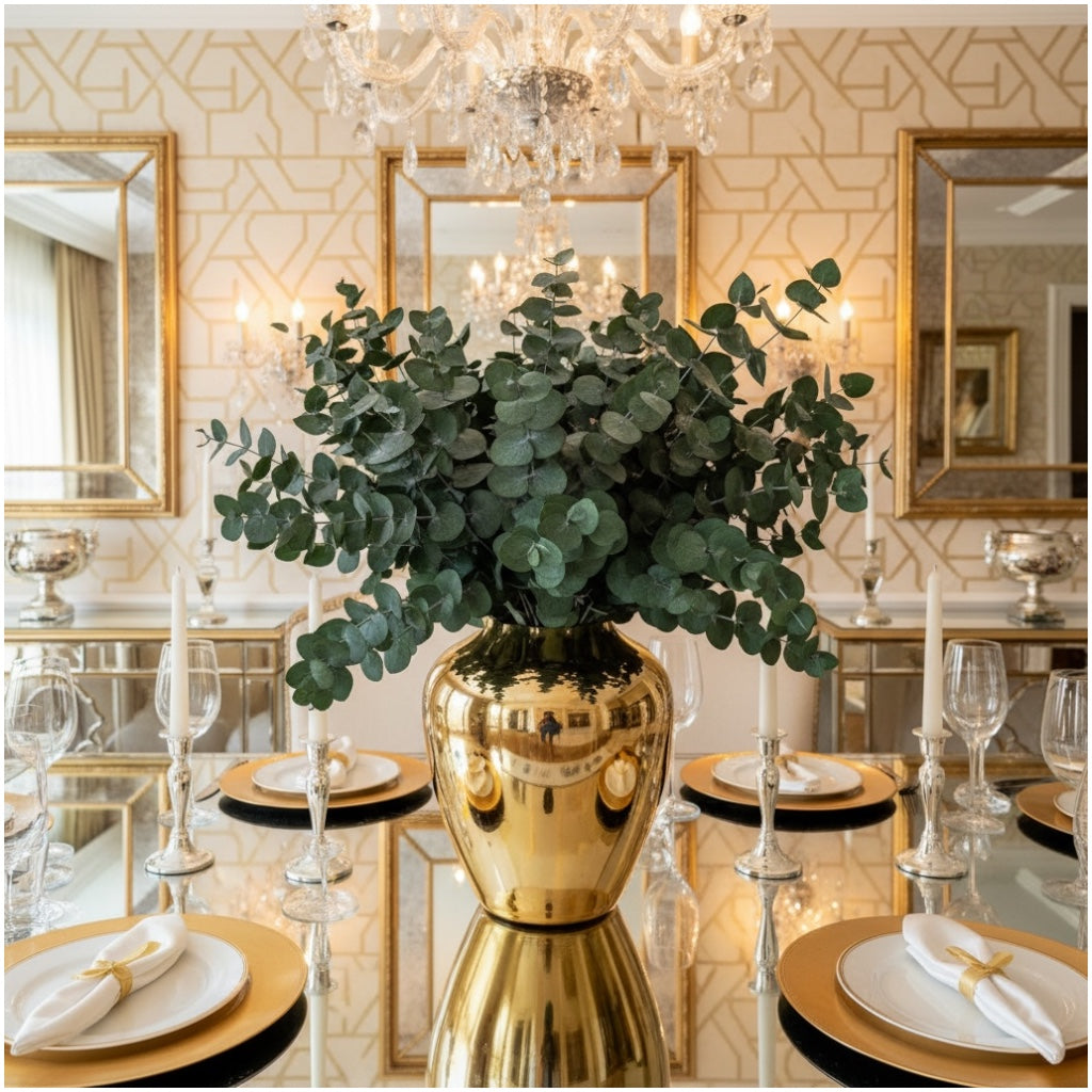 Elegant Dried Eucalyptus Stems – 60 cm Natural Preserved Greenery