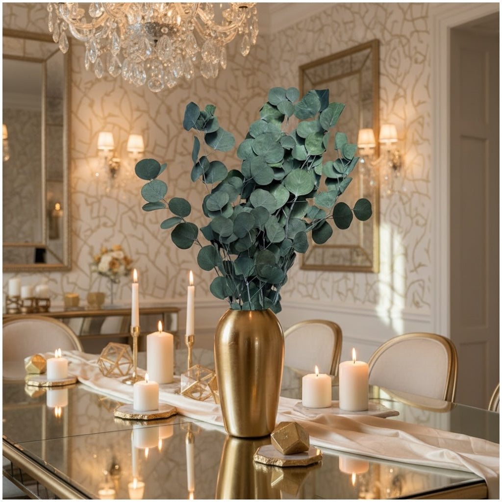 Elegant Dried Eucalyptus Stems – 60 cm Natural Preserved Greenery