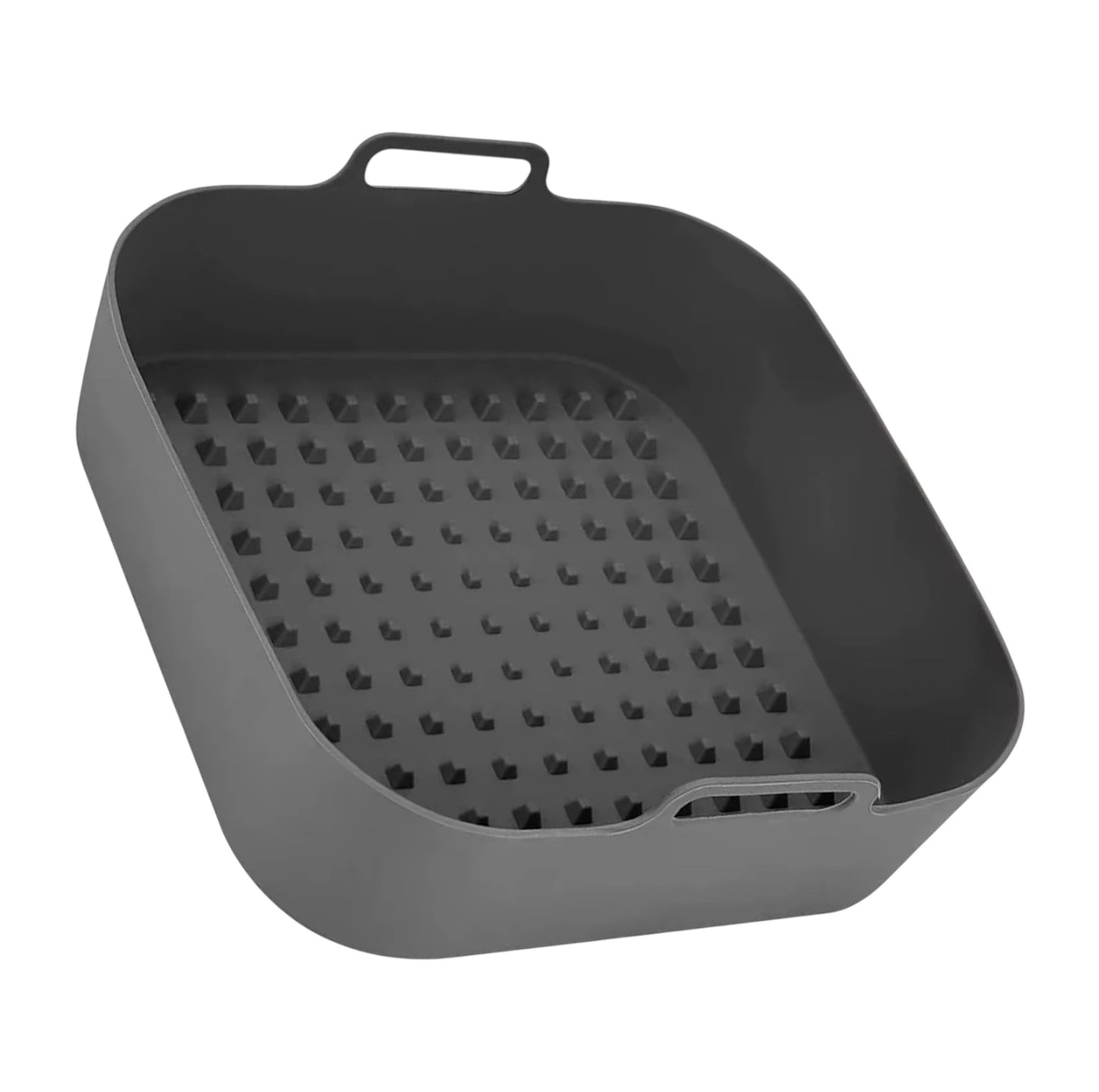 Essential Food Grade Silicone Air Fryer–Non-Stick and Reusable (Grey 19cm)