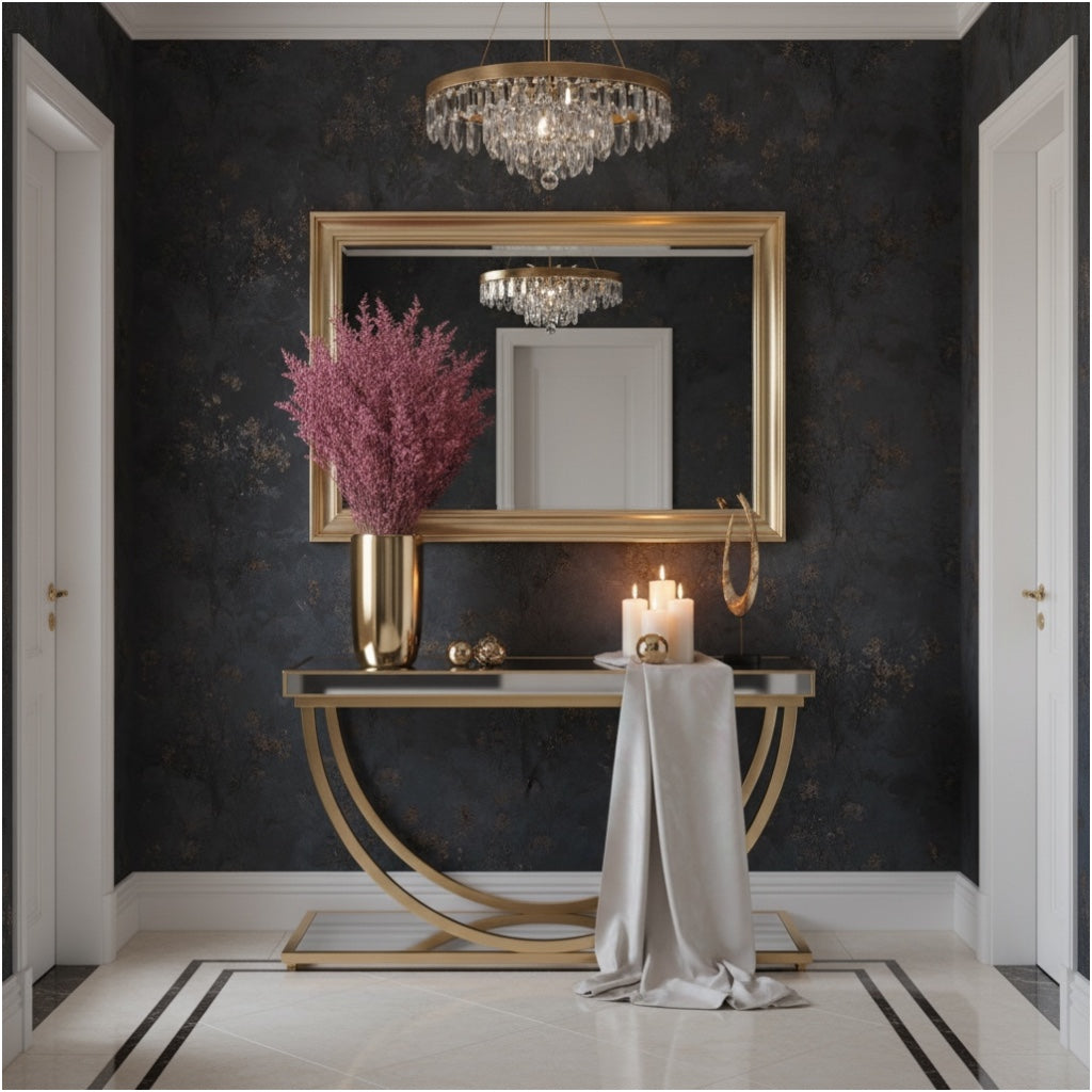 Preserved Elegant Caspia Stems – Dried Natural Floral Bouquet 80cm – Maroon