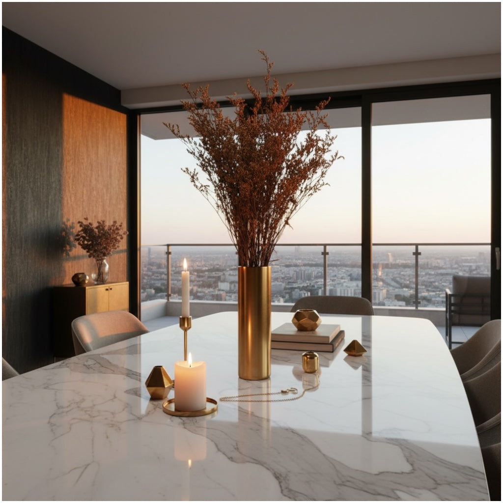 Elegant Preserved Caspia Stems–70cm Decorative Dried Floral Bouquet- Brown