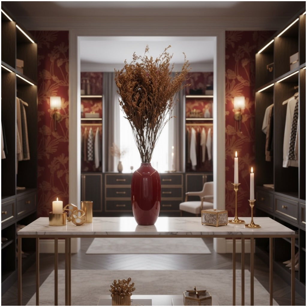 Elegant Preserved Caspia Stems–70cm Decorative Dried Floral Bouquet- Brown