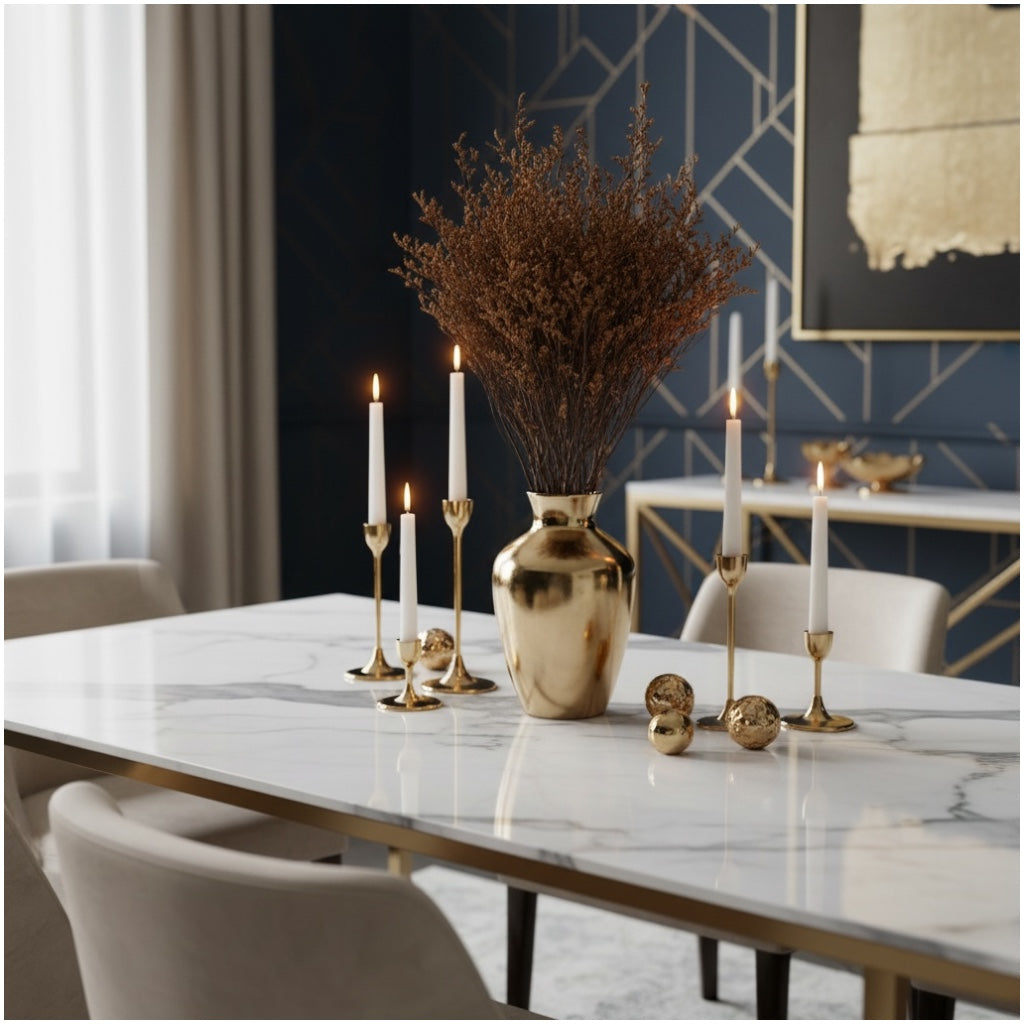 Elegant Preserved Caspia Stems–70cm Decorative Dried Floral Bouquet- Brown