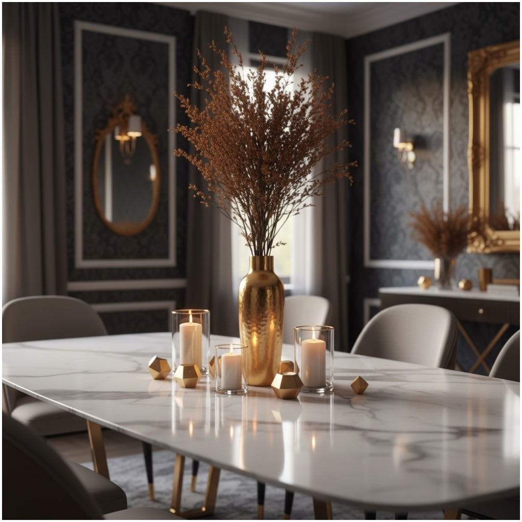 Elegant Preserved Caspia Stems–70cm Decorative Dried Floral Bouquet- Brown