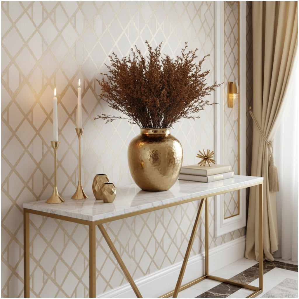 Elegant Preserved Caspia Stems–70cm Decorative Dried Floral Bouquet- Brown