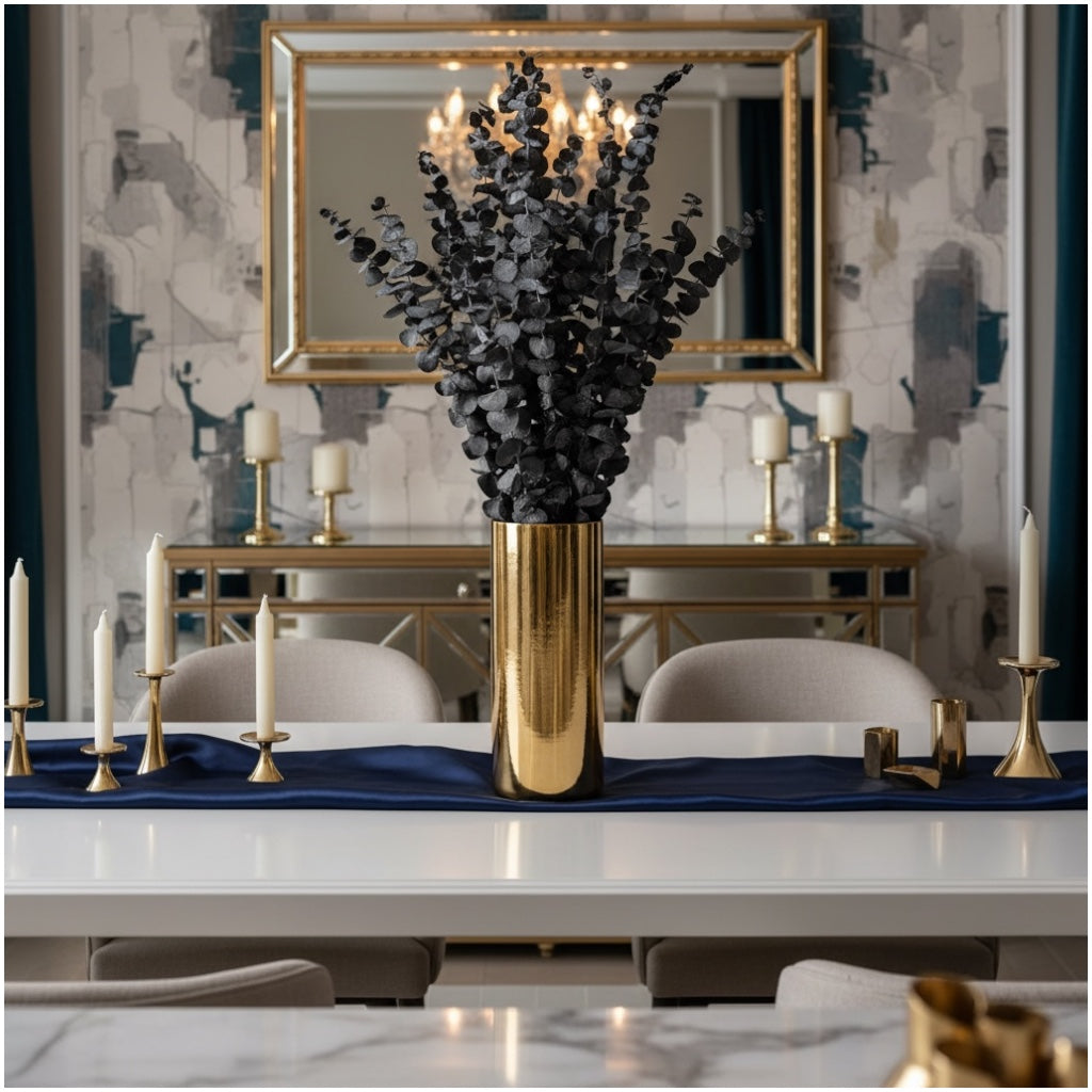 Preserved Eucalyptus Leaves – Elegant Natural Decorative Dried Stem Bouquet