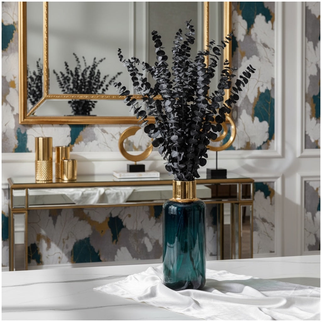 Preserved Eucalyptus Leaves – Elegant Natural Decorative Dried Stem Bouquet