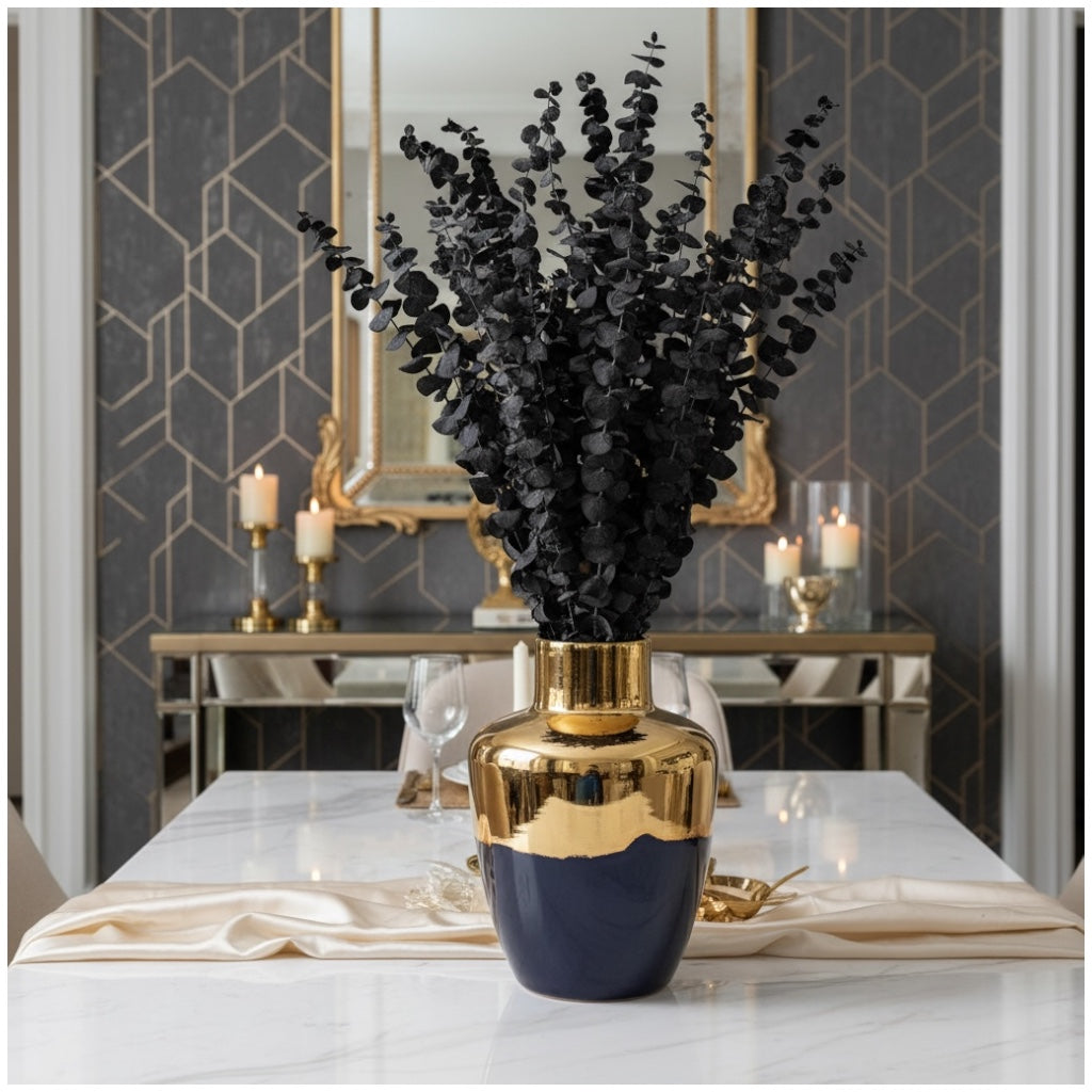 Preserved Eucalyptus Leaves – Elegant Natural Decorative Dried Stem Bouquet