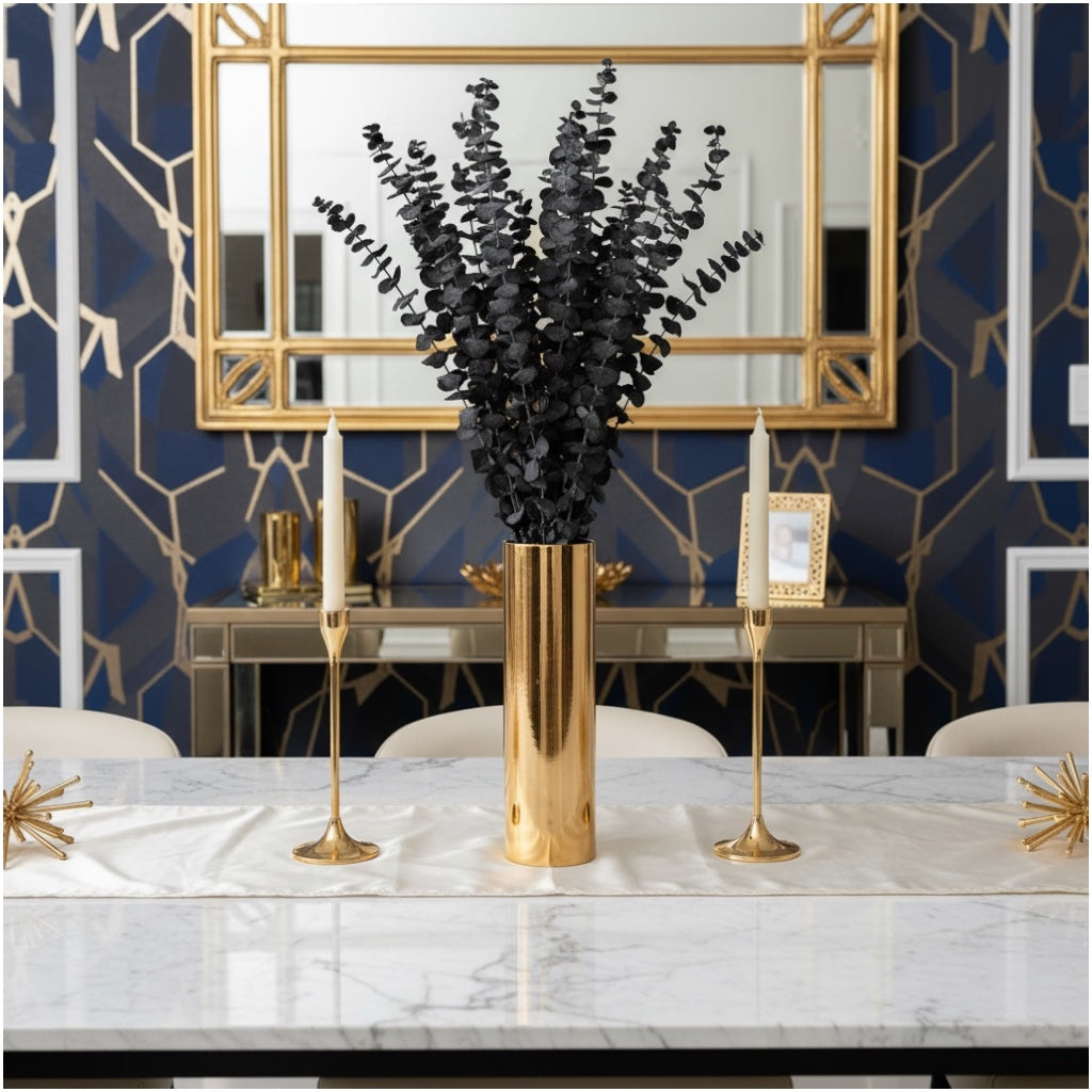 Preserved Eucalyptus Leaves – Elegant Natural Decorative Dried Stem Bouquet