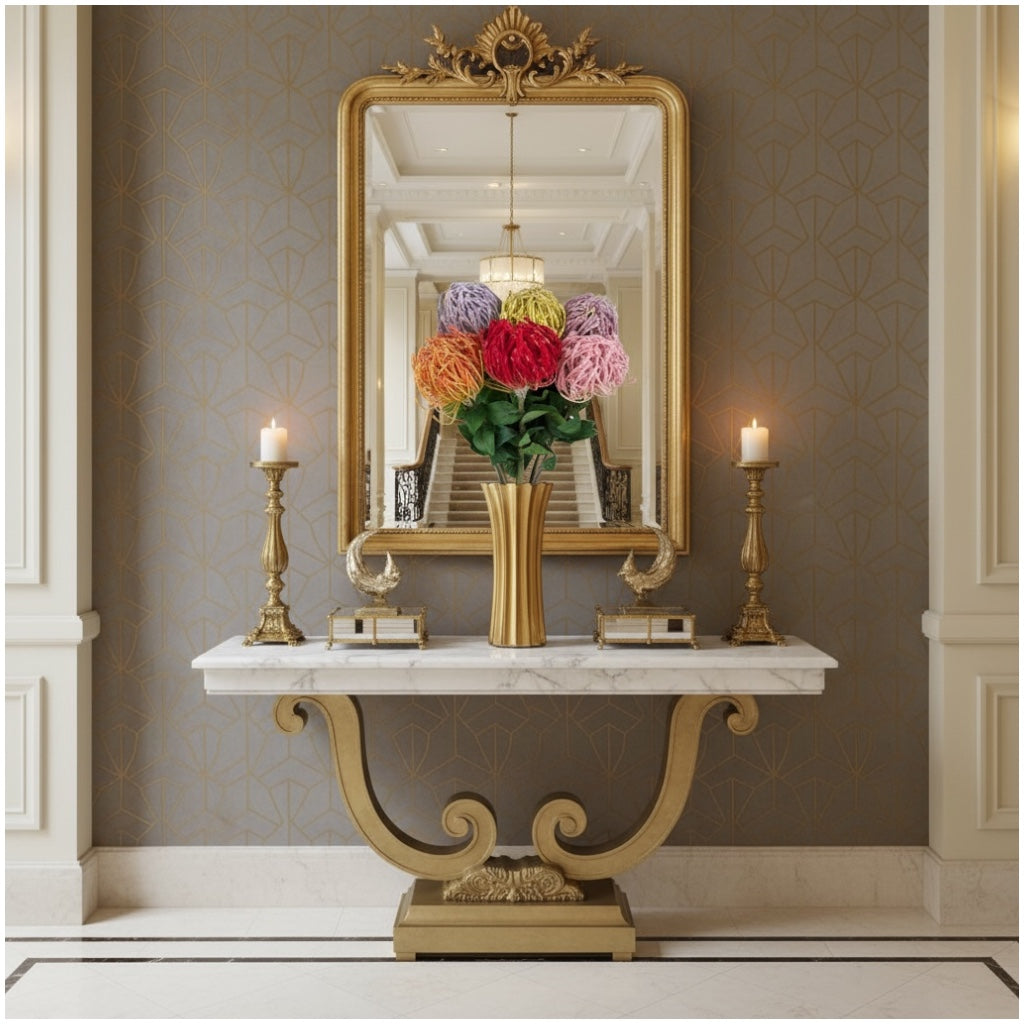 Luxury Artificial Protea Bouquet – Elegant Floral Set of 6 stems