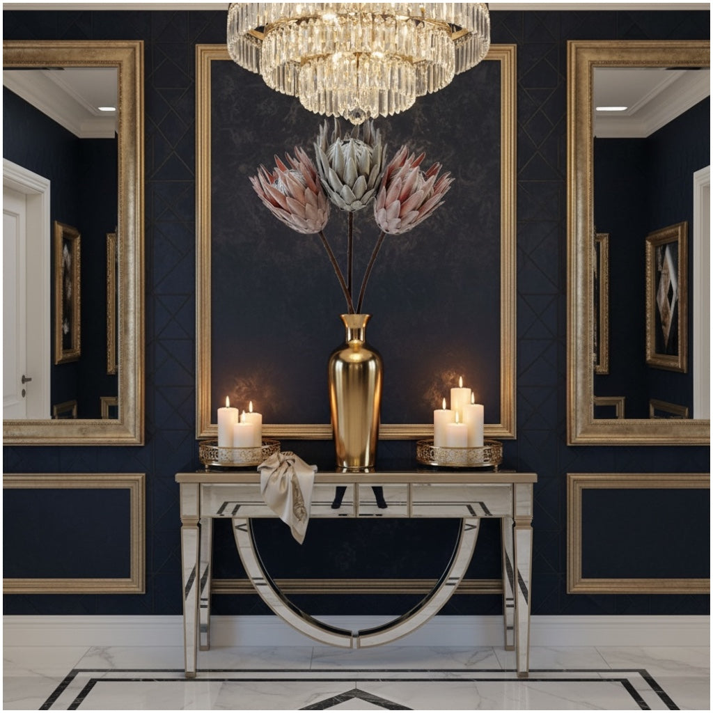 Luxury Artificial South African Protea Stems – Realistic Blooms (Set of 3)