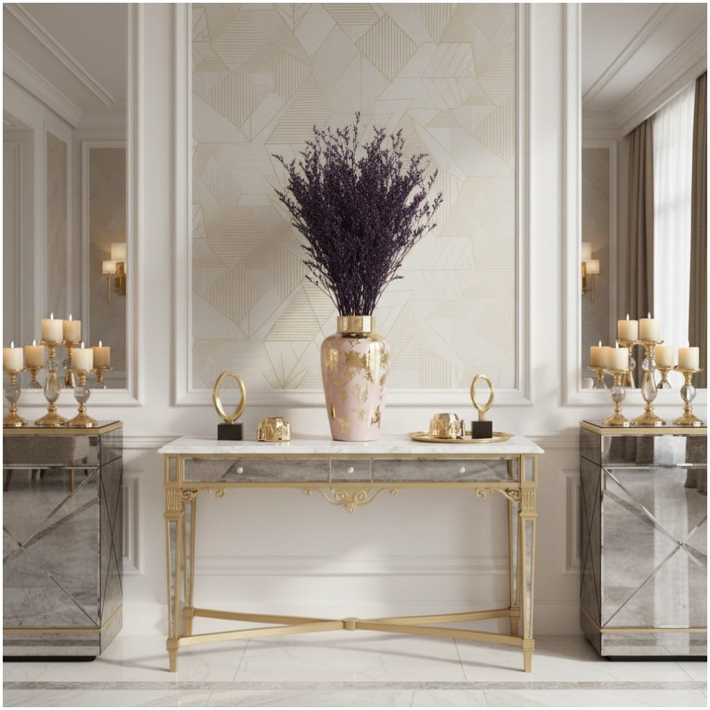 Preserved Caspia Floral Stems – Elegant Natural Dried Bouquet- Purple