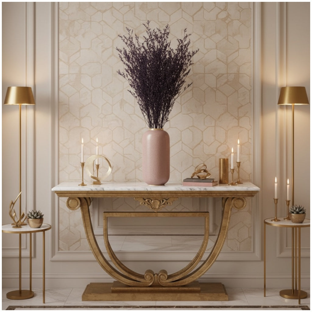 Preserved Caspia Floral Stems – Elegant Natural Dried Bouquet- Purple