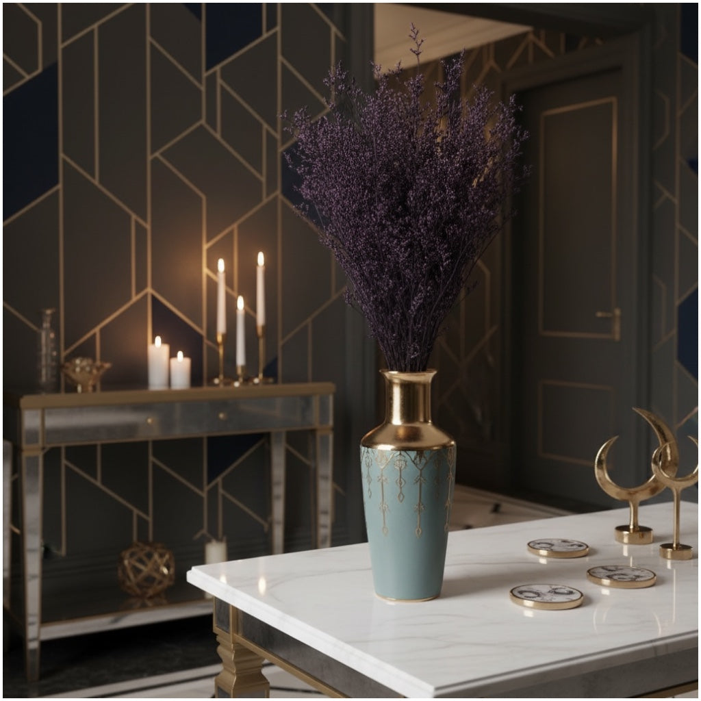 Preserved Caspia Floral Stems – Elegant Natural Dried Bouquet- Purple