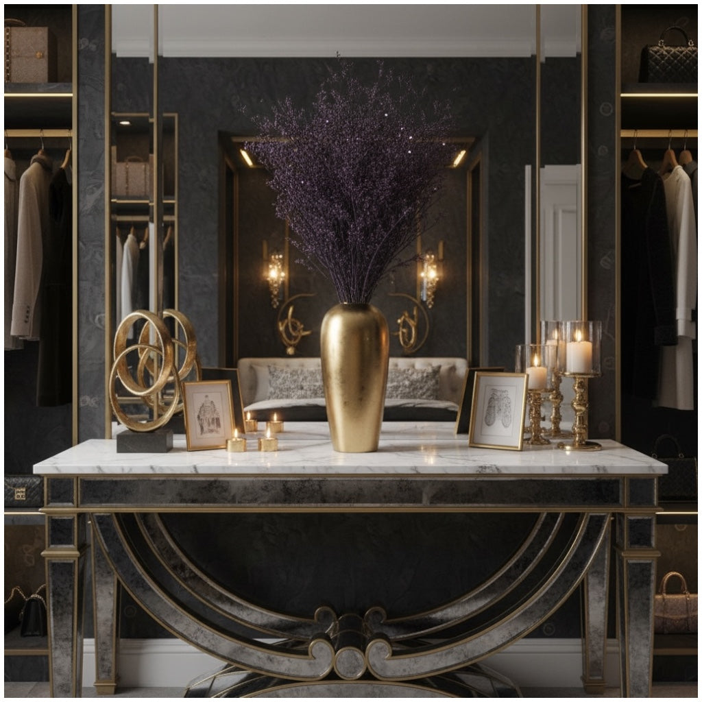 Preserved Caspia Floral Stems – Elegant Natural Dried Bouquet- Purple