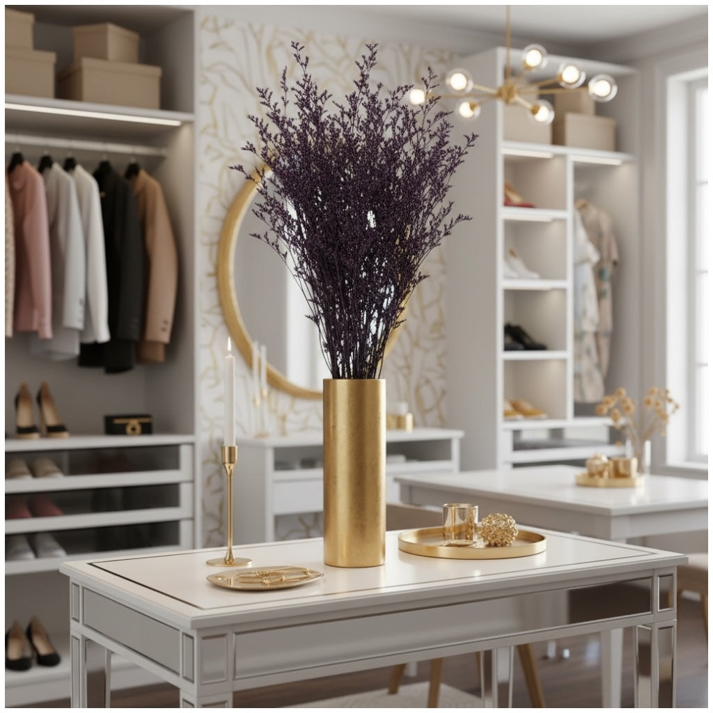 Preserved Caspia Floral Stems – Elegant Natural Dried Bouquet- Purple