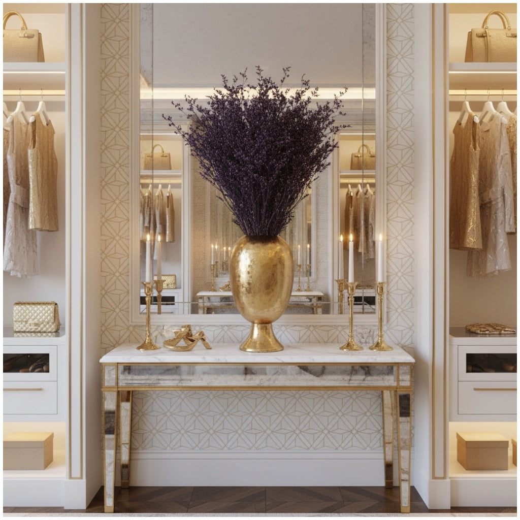 Preserved Caspia Floral Stems – Elegant Natural Dried Bouquet- Purple